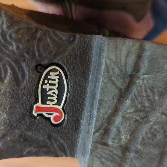 Girl's Cowboy Boots With Cactus Embroidery - Picture 2 of 7